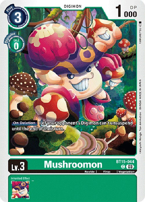 Mushroomon [BT15-044] [Exceed Apocalypse] | The Gaming-Verse