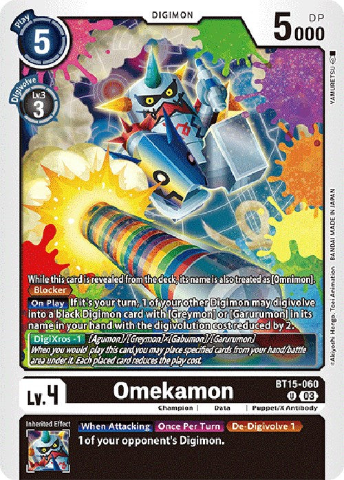 Omekamon [BT15-060] [Exceed Apocalypse] | The Gaming-Verse