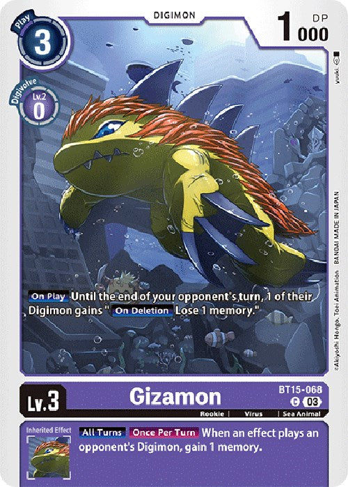 Gizamon [BT15-068] [Exceed Apocalypse] | The Gaming-Verse