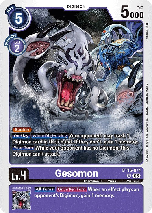 Gesomon [BT15-074] [Exceed Apocalypse] | The Gaming-Verse