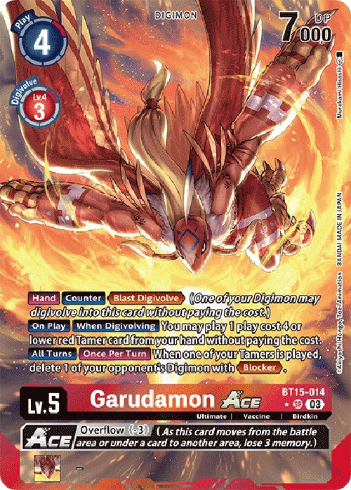 Garudamon Ace [BT15-014] (Alternate Art) [Exceed Apocalypse] | The Gaming-Verse