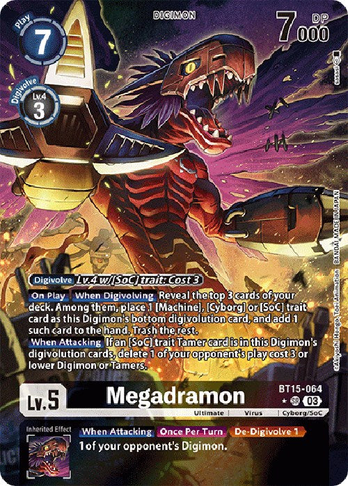 Megadramon [BT15-064] (Alternate Art) [Exceed Apocalypse] | The Gaming-Verse