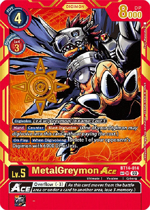 MetalGreymon Ace [BT14-014] [Exceed Apocalypse] | The Gaming-Verse