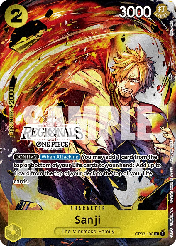 Sanji (Online Regional 2024) [Participant] [One Piece Promotion Cards] | The Gaming-Verse