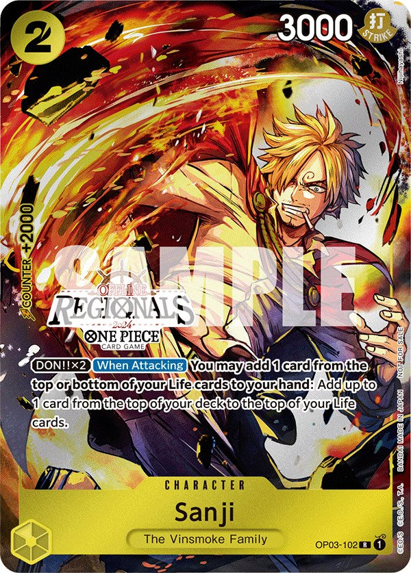 Sanji (Offline Regional 2024) [Participant] [One Piece Promotion Cards] | The Gaming-Verse