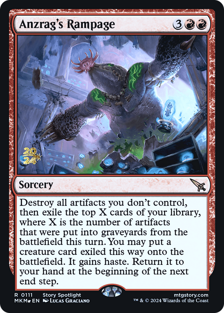 Anzrag's Rampage [Murders at Karlov Manor Prerelease Promos] | The Gaming-Verse