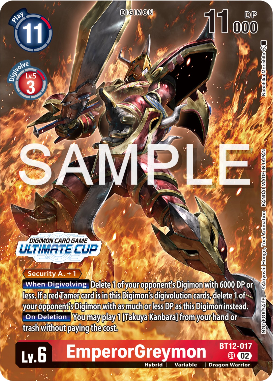 EmperorGreymon [BT12-017] (Ultimate Cup 2024) [Across Time Promos] | The Gaming-Verse