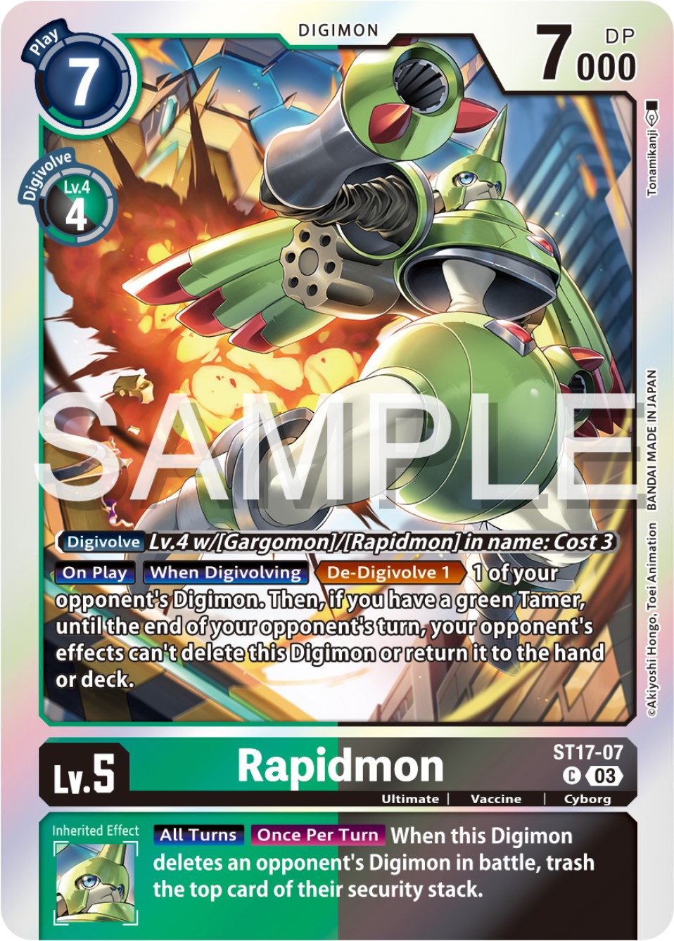 Rapidmon [ST17-07] [Starter Deck: Double Typhoon Advanced Deck Set] | The Gaming-Verse