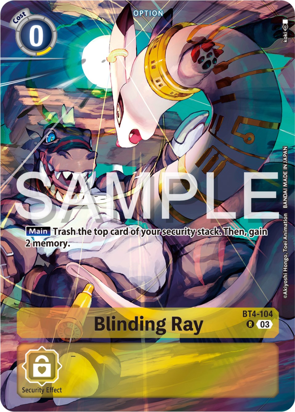 Blinding Ray [BT4-104] (Reprint) [Starter Deck: Double Typhoon Advanced Deck Set] | The Gaming-Verse