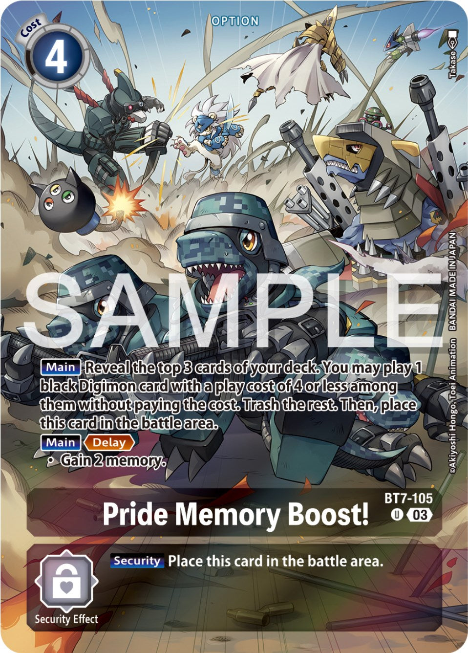 Pride Memory Boost! [BT7-105] (Reprint) [Starter Deck: Double Typhoon Advanced Deck Set] | The Gaming-Verse