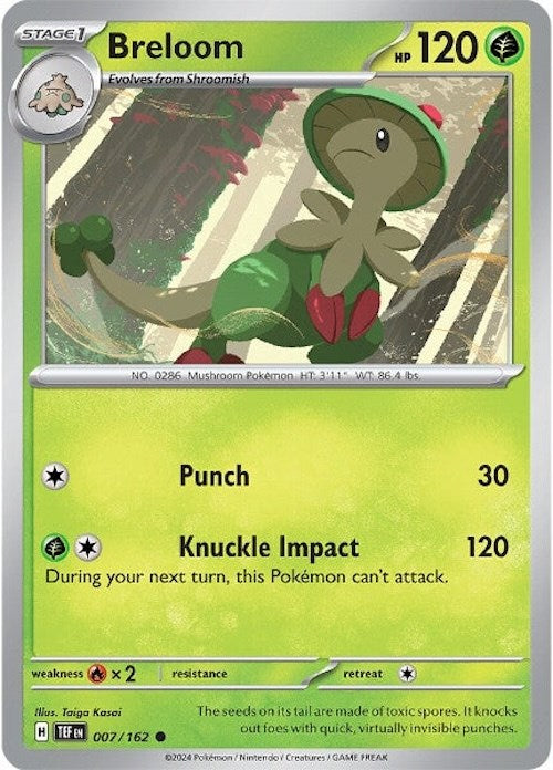 Breloom (007/162) [Scarlet & Violet: Temporal Forces] | The Gaming-Verse