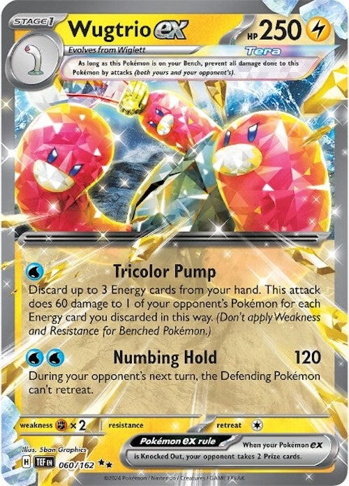 Wugtrio ex (060/162) [Scarlet & Violet: Temporal Forces] | The Gaming-Verse