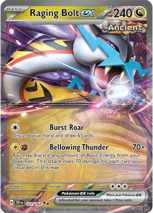 Raging Bolt ex (123/162) [Scarlet & Violet: Temporal Forces] | The Gaming-Verse