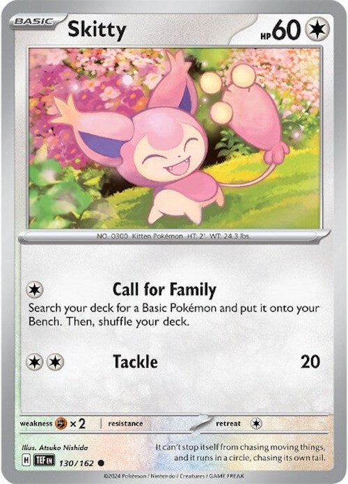 Skitty (130/162) [Scarlet & Violet: Temporal Forces] | The Gaming-Verse