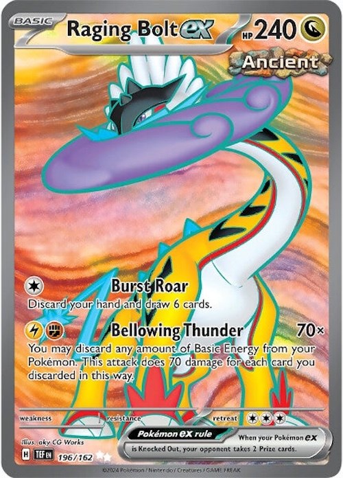 Raging Bolt ex (196/162) [Scarlet & Violet: Temporal Forces] | The Gaming-Verse