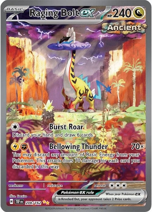 Raging Bolt ex (208/162) [Scarlet & Violet: Temporal Forces] | The Gaming-Verse