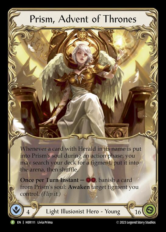 Prism, Advent of Thrones [HER111] (Promo)  Rainbow Foil | The Gaming-Verse