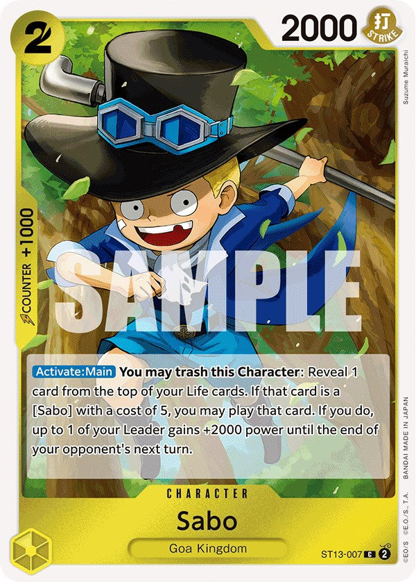 Sabo [Ultra Deck: The Three Brothers] | The Gaming-Verse