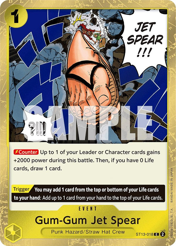 Gum-Gum Jet Spear [Ultra Deck: The Three Brothers] | The Gaming-Verse