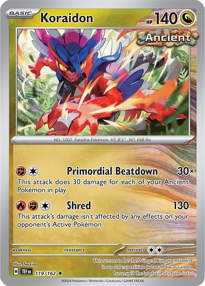 Koraidon (119/162) (Theme Deck Exclusive) [Scarlet & Violet: Temporal Forces] | The Gaming-Verse