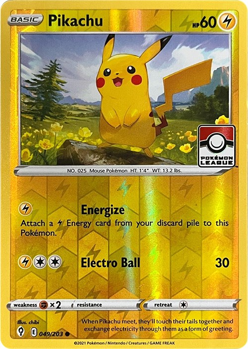 Pikachu (049/203) (2023 2024 League Promo) [League & Championship Cards] | The Gaming-Verse