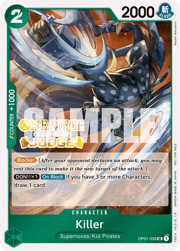 Killer (Judge Pack Vol. 3) [One Piece Promotion Cards] | The Gaming-Verse