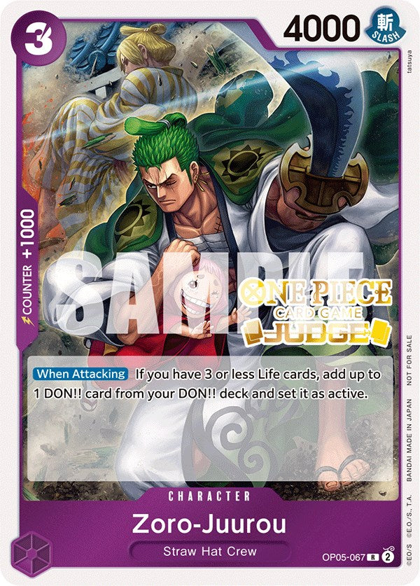 Zoro-Juurou (Judge Pack Vol. 3) [One Piece Promotion Cards] | The Gaming-Verse