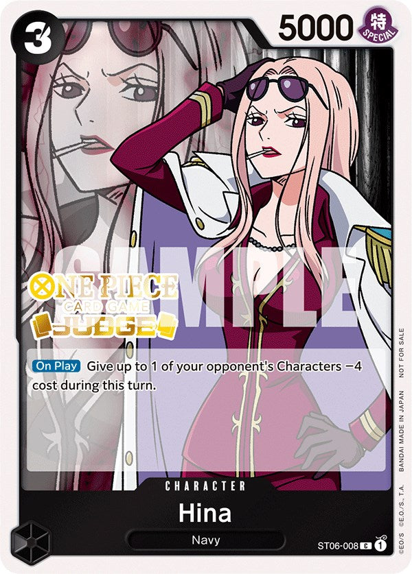 Hina (Judge Pack Vol. 3) [One Piece Promotion Cards] | The Gaming-Verse