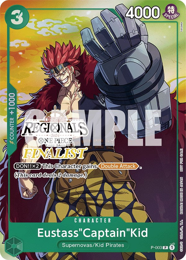 Eustass"Captain"Kid (Online Regional 2024 Vol. 2) [Finalist] [One Piece Promotion Cards] | The Gaming-Verse