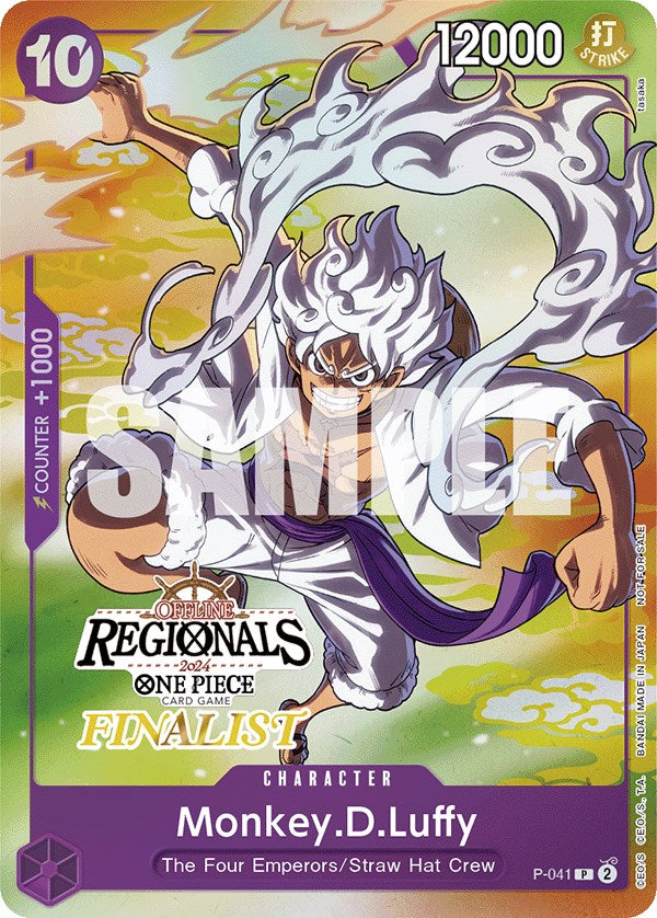 Monkey.D.Luffy (Offline Regional 2024 Vol. 2) [Finalist] [One Piece Promotion Cards] | The Gaming-Verse