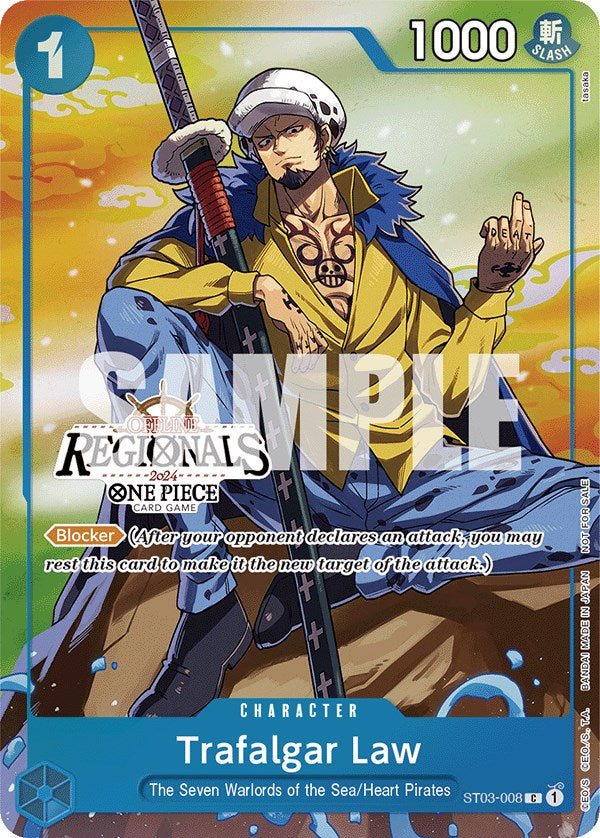 Trafalgar Law (Offline Regional 2024 Vol. 2) [Participant] [One Piece Promotion Cards] | The Gaming-Verse