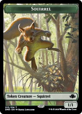 Zombie // Squirrel Double-Sided Token [Dominaria Remastered Tokens] | The Gaming-Verse