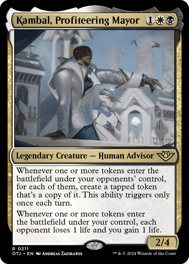 Kambal, Profiteering Mayor (Promo Pack) [Outlaws of Thunder Junction Promos] | The Gaming-Verse