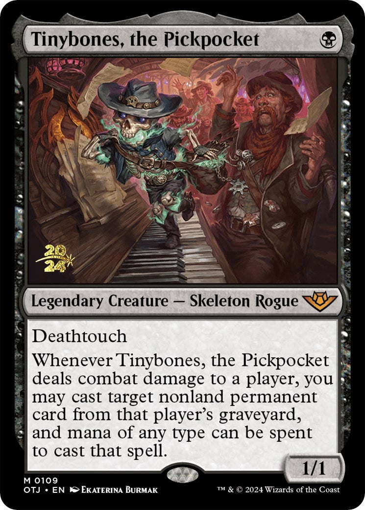 Tinybones, the Pickpocket [Outlaws of Thunder Junction Prerelease Promos] | The Gaming-Verse