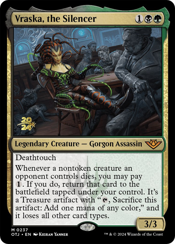 Vraska, the Silencer [Outlaws of Thunder Junction Prerelease Promos] | The Gaming-Verse