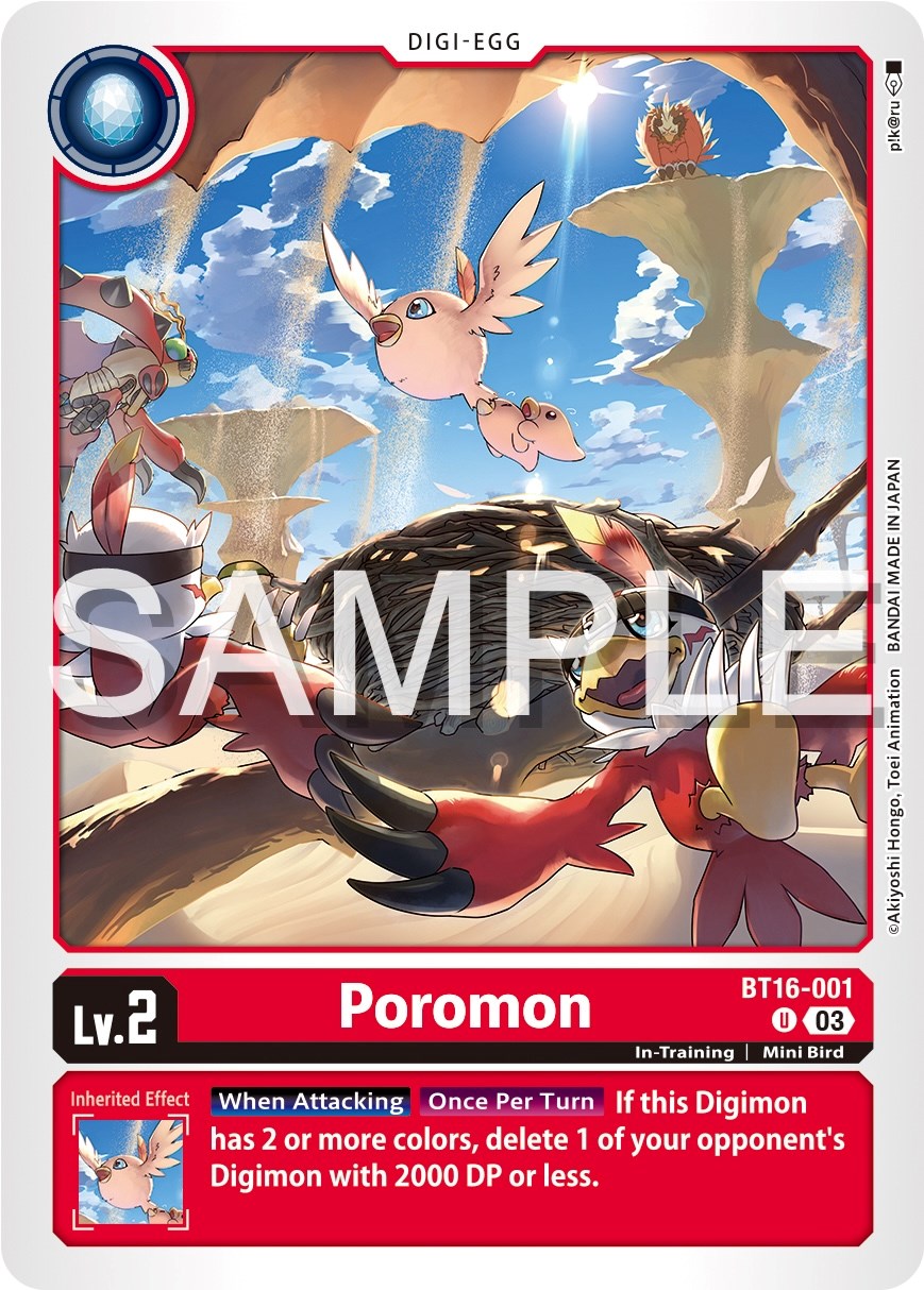 Poromon [BT16-001] [Beginning Observer] | The Gaming-Verse