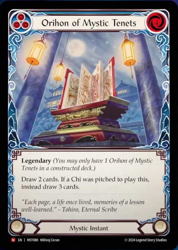 Orihon of Mystic Tenets [MST080] (Part the Mistveil)  Rainbow Foil | The Gaming-Verse