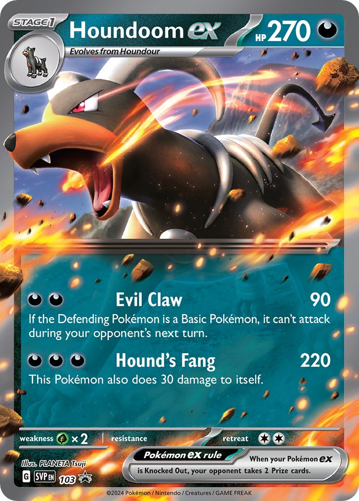 Houndoom ex (103) [Scarlet & Violet: Black Star Promos] | The Gaming-Verse