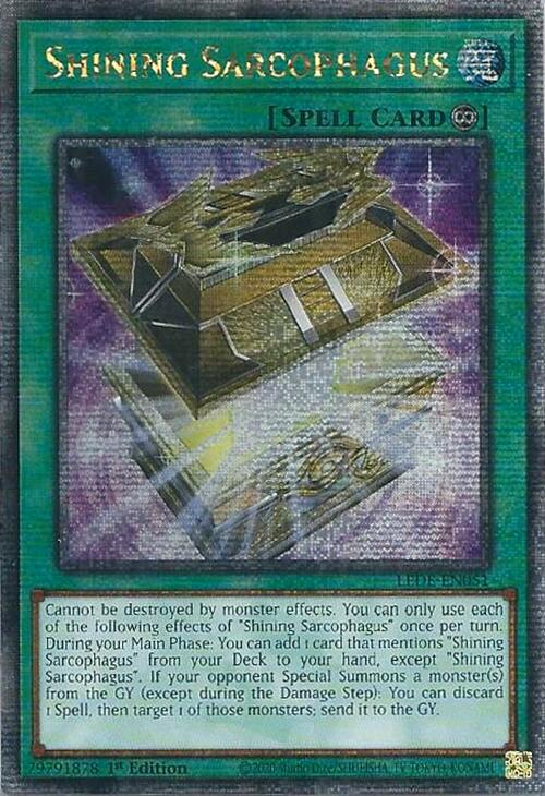 Shining Sarcophagus (Quarter Century Secret Rare) [LEDE-EN051] Quarter Century Secret Rare | The Gaming-Verse