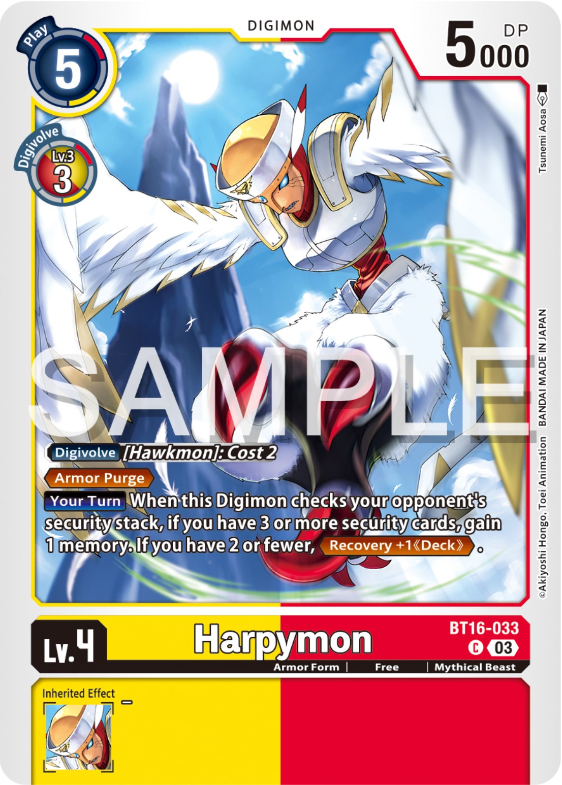 Harpymon [BT16-033] [Beginning Observer] | The Gaming-Verse