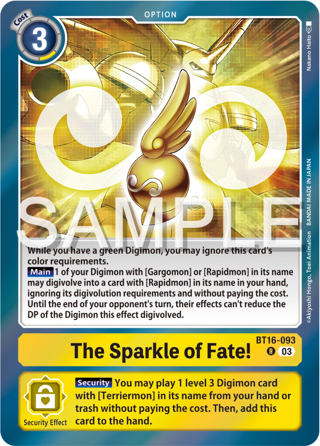 The Sparkle of Fate! [BT16-093] [Beginning Observer] | The Gaming-Verse