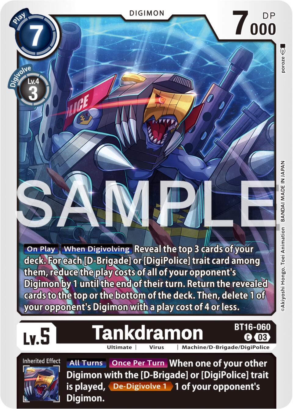 Tankdramon [BT16-060] [Beginning Observer] | The Gaming-Verse