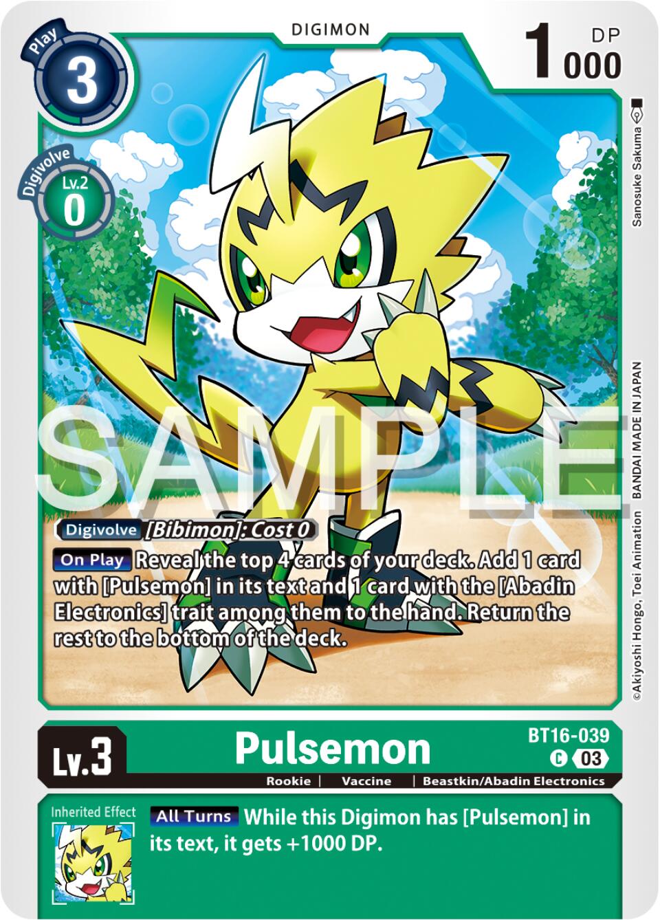 Pulsemon [BT16-039] [Beginning Observer] | The Gaming-Verse