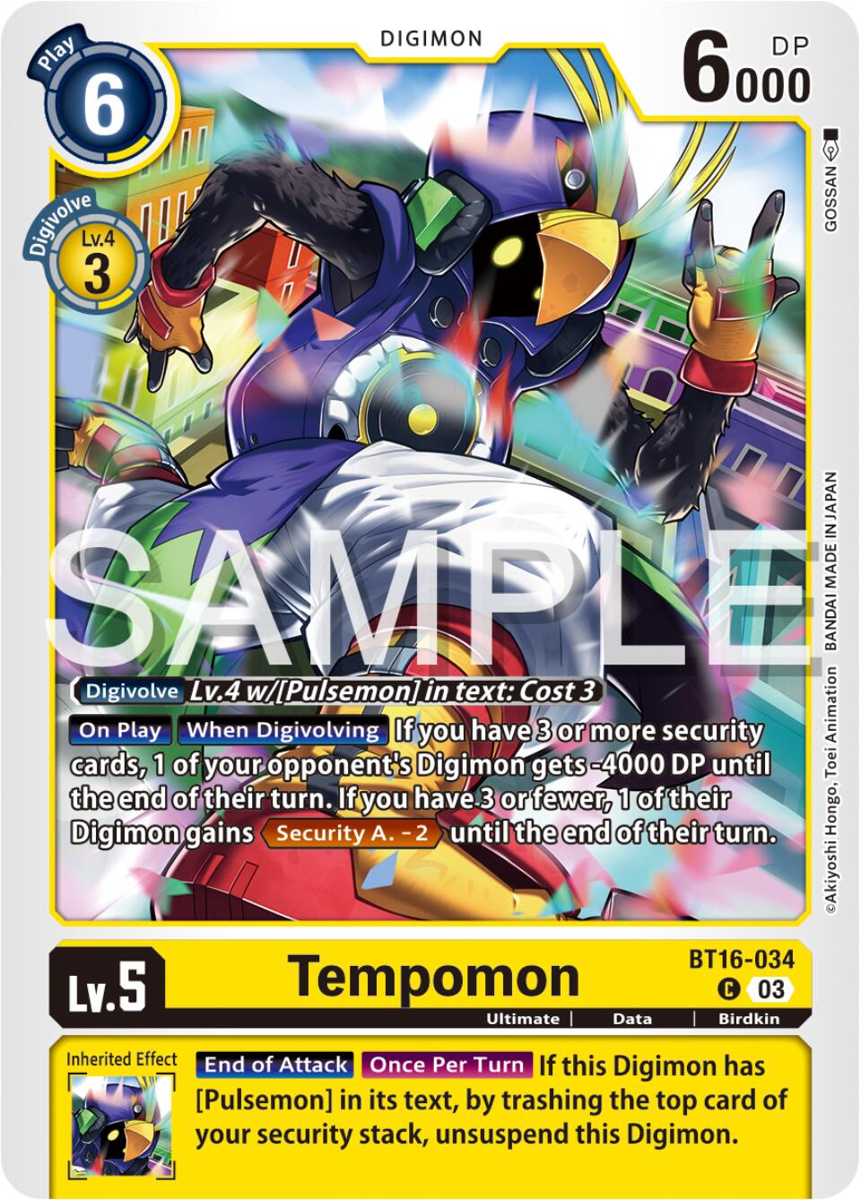 Tempomon [BT16-034] [Beginning Observer] | The Gaming-Verse