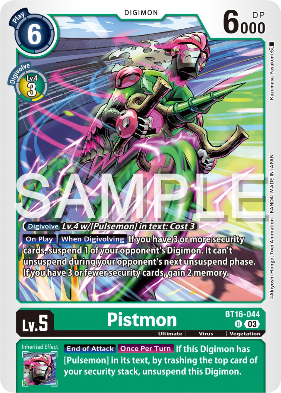 Pistmon [BT16-044] [Beginning Observer] | The Gaming-Verse