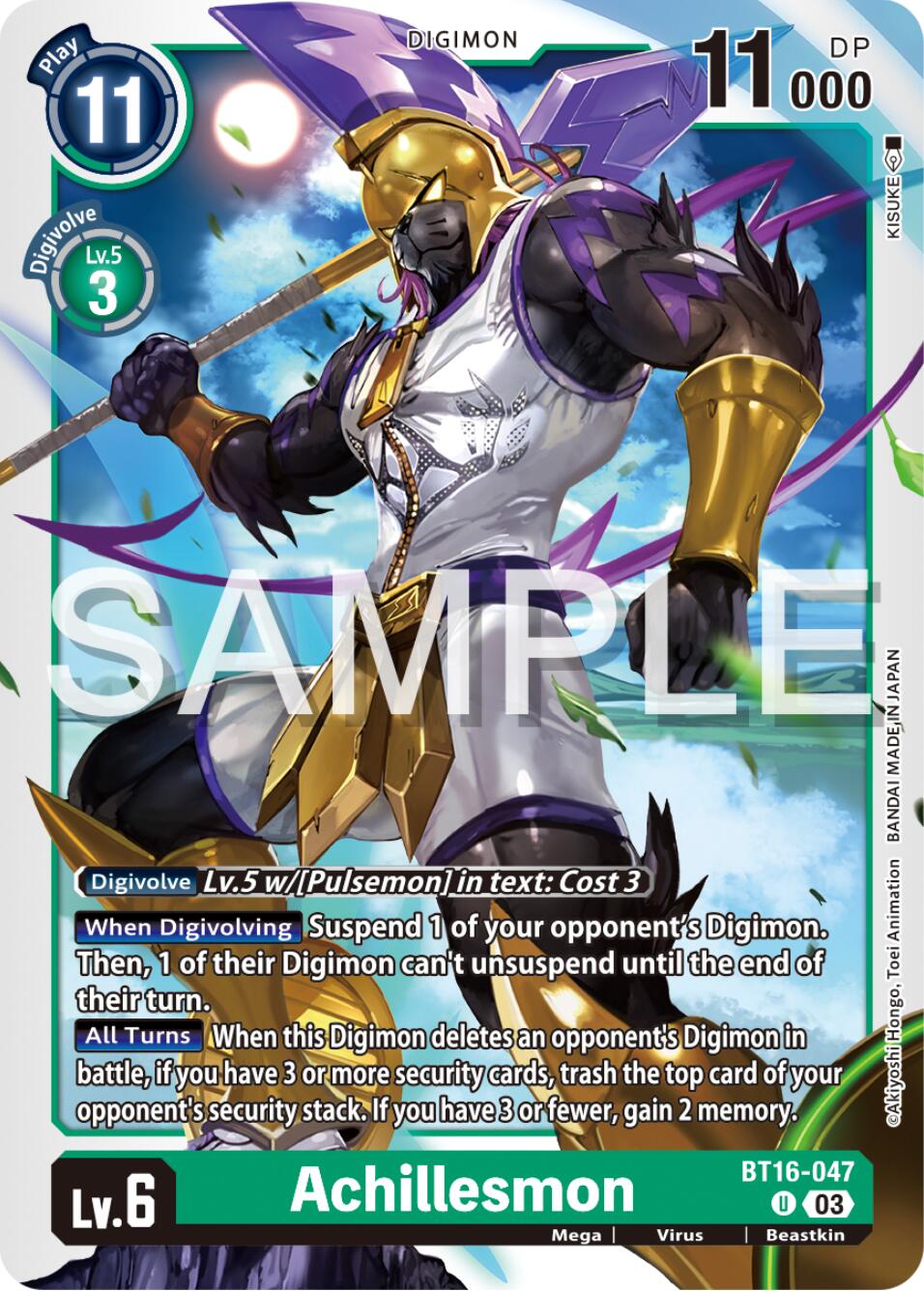 Achillesmon [BT16-047] [Beginning Observer] | The Gaming-Verse