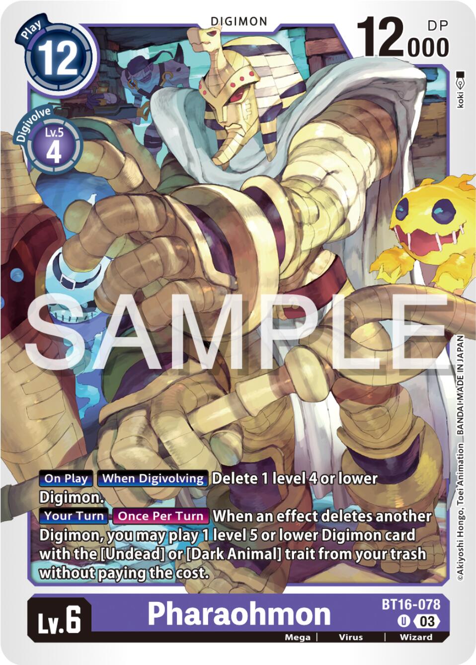 Pharaohmon [BT16-078] [Beginning Observer] | The Gaming-Verse