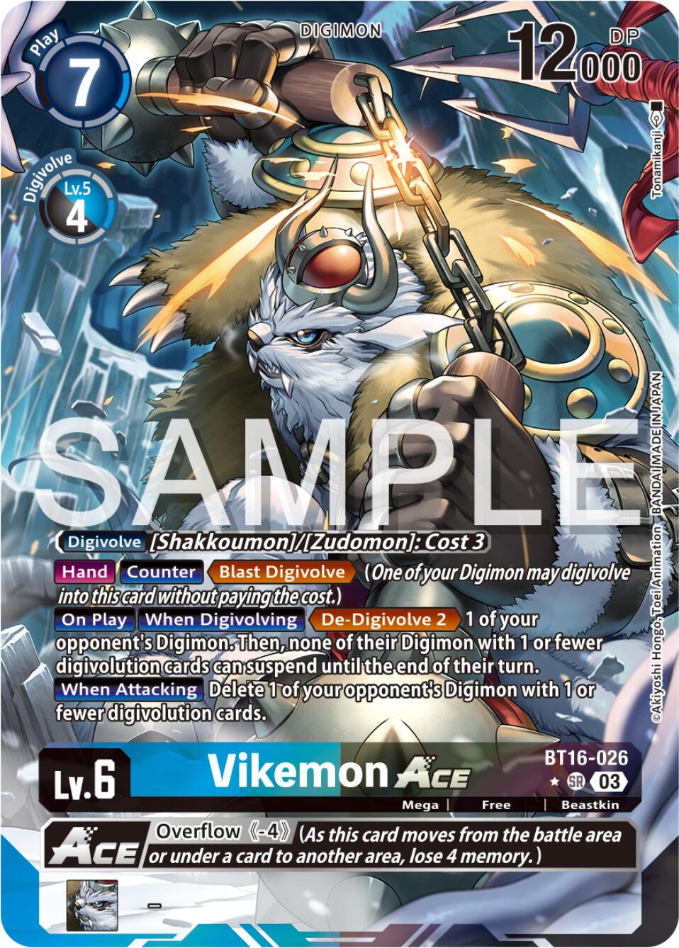 Vikemon Ace [BT16-026] (Alternate Art) [Beginning Observer] | The Gaming-Verse