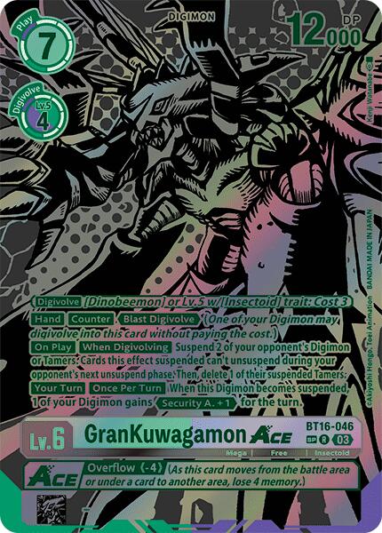 GranKuwagamon Ace [BT16-046] (Alternate Art) [Beginning Observer] | The Gaming-Verse