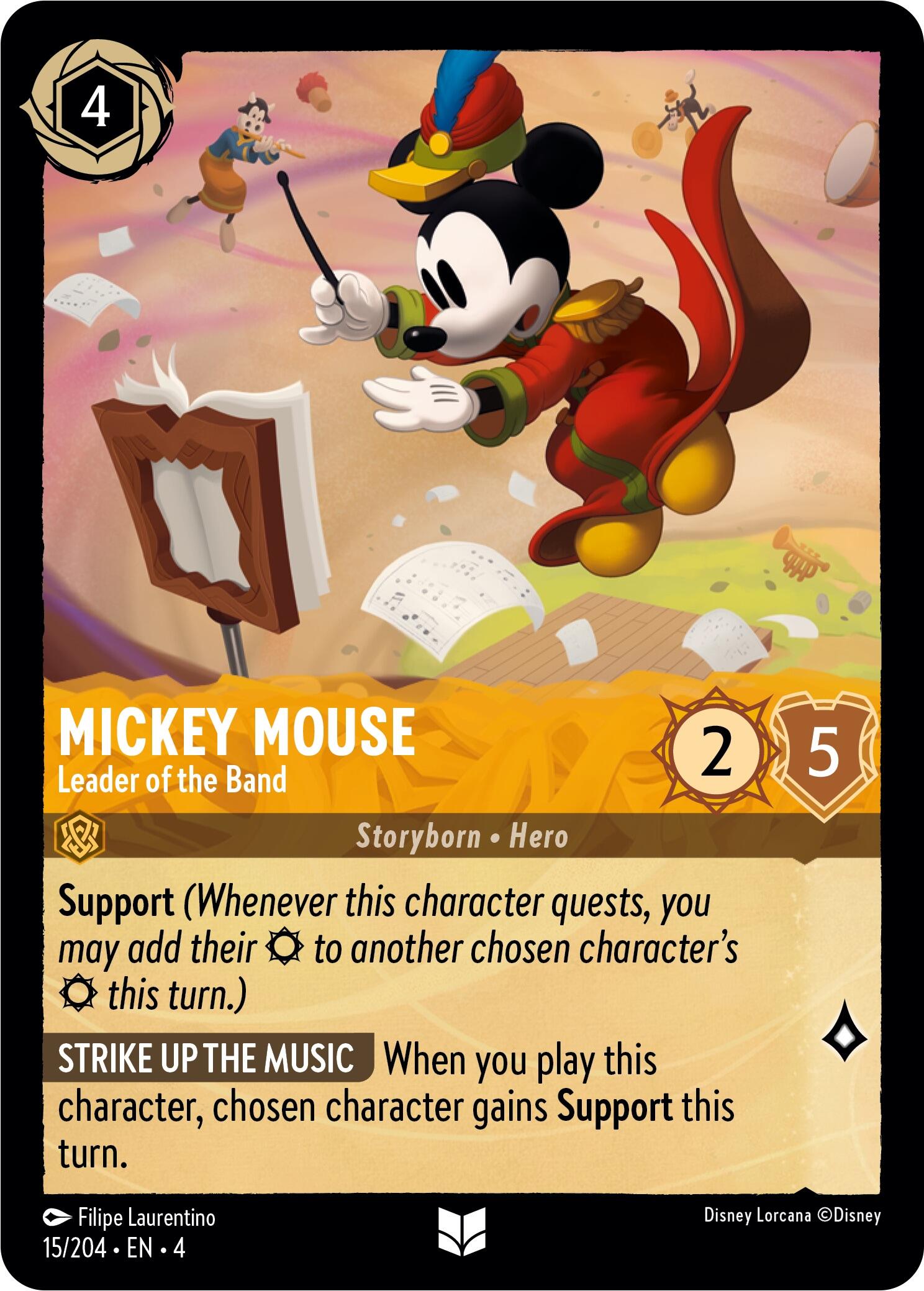 Mickey Mouse - Leader of the Band (15/204) [Ursula's Return] | The Gaming-Verse